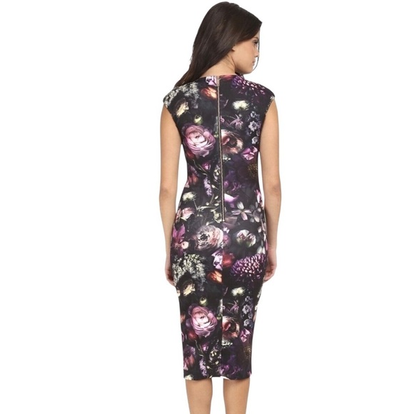 Ted Baker London Rasie Shadow Floral Sheath Bodycon Dress Women’s US6 - Picture 4 of 16